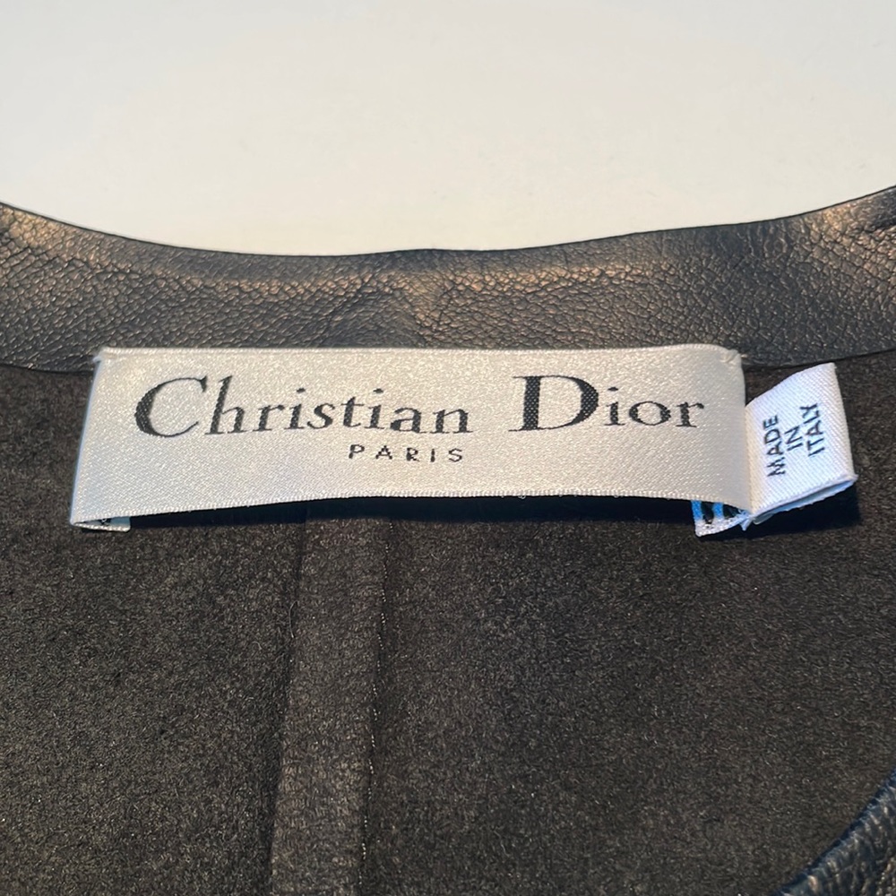 Dior Leather Vest with Fringe Tassels